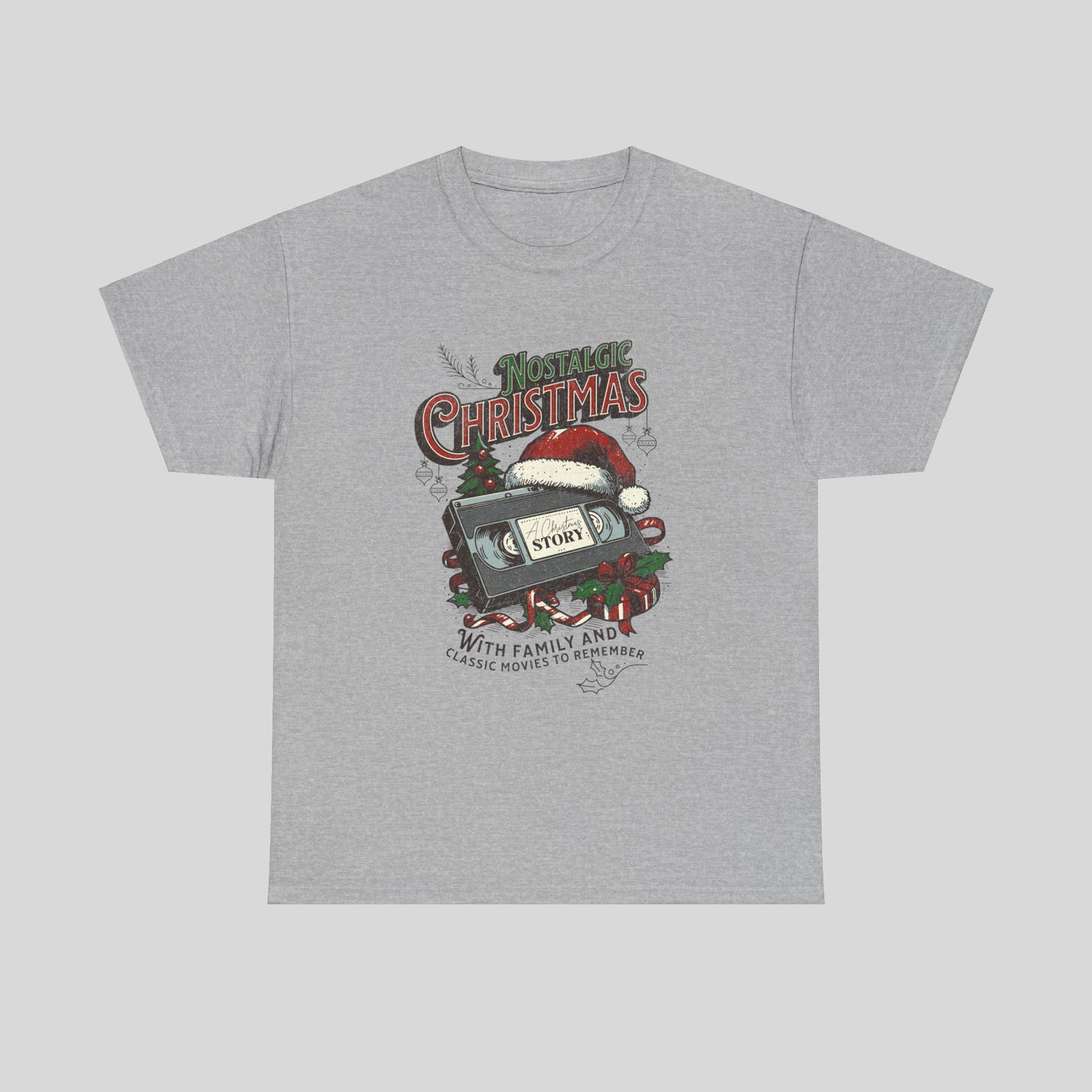 Nostalgic Christmas, Unisex Heavy Cotton Tee