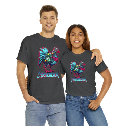 CyberChicken, Cyborg Chicken Unisex Heavy Cotton Tee