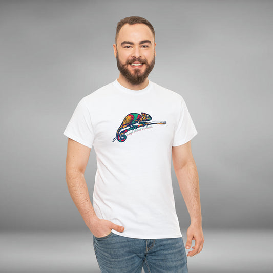 Adapt To Any Situation, Chameleon, Unisex Heavy Cotton Tee
