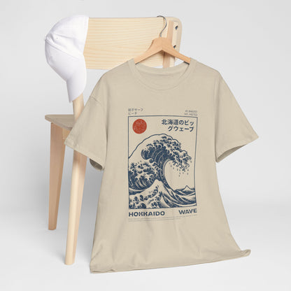 HOKKAIDO Wave, Unisex Heavy Cotton Tee