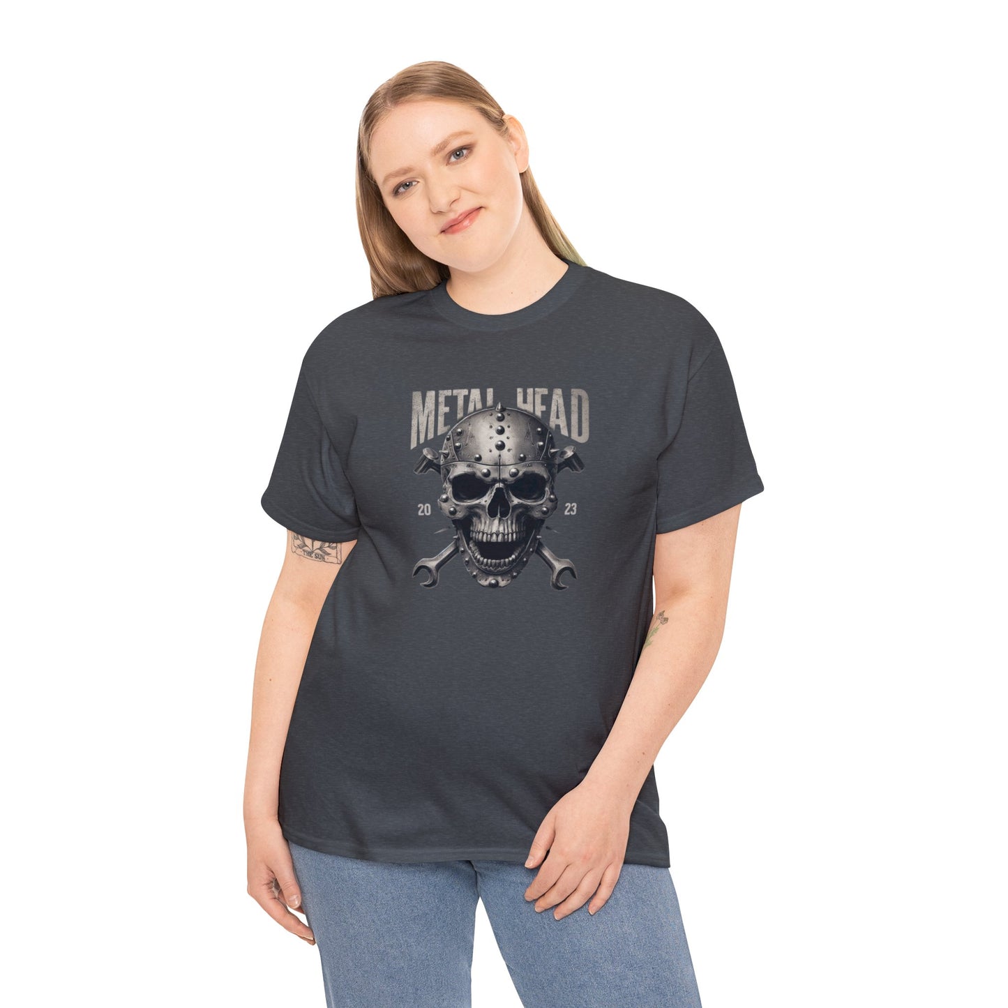 Metal Head Skull Heavy Cotton Tee