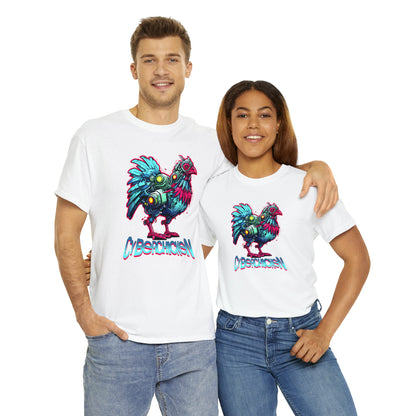 CyberChicken, Cyborg Chicken Unisex Heavy Cotton Tee