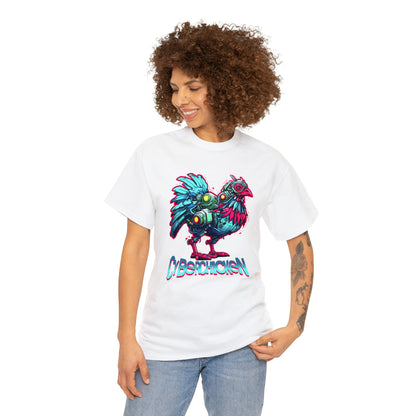 CyberChicken, Cyborg Chicken Unisex Heavy Cotton Tee