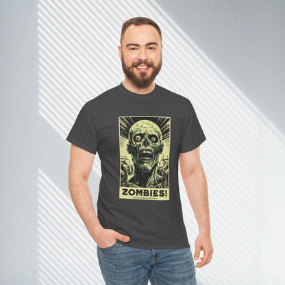 Zombies! Poster Style Unisex Heavy Cotton Tee