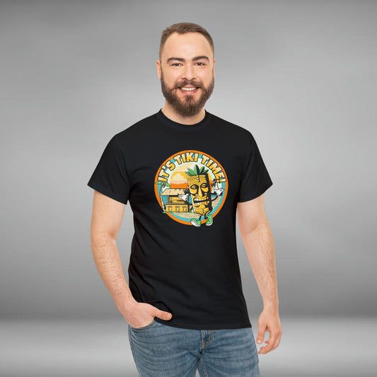 It's Tiki Time! Unisex Heavy Cotton Tee