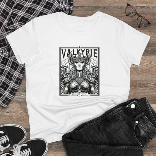 Valkyrie, Asgard's Finest, Women's Midweight Cotton Tee