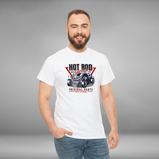 Hot Rod Garage, Unisex Heavy Cotton Graphic Tee