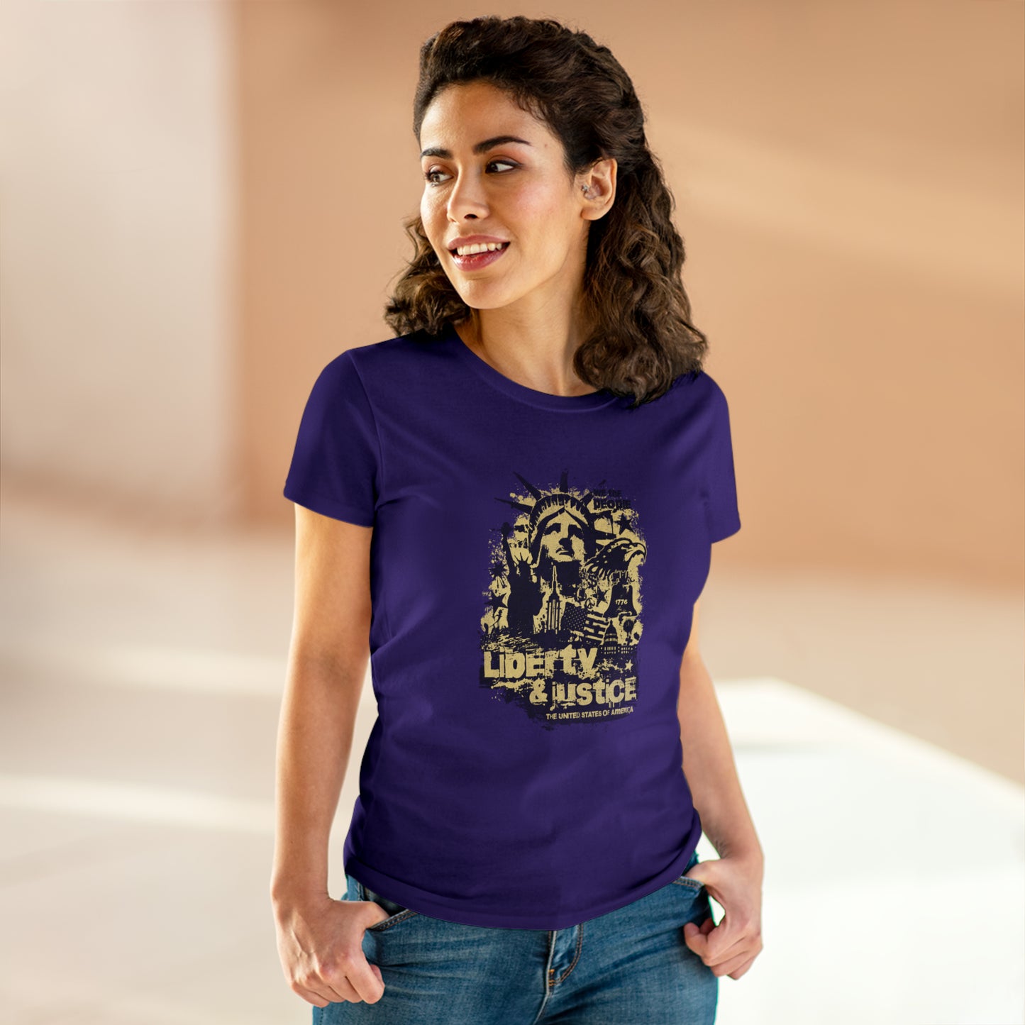 Liberty & Justice Women's Midweight Cotton Tee