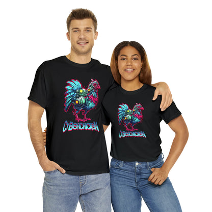 CyberChicken, Cyborg Chicken Unisex Heavy Cotton Tee