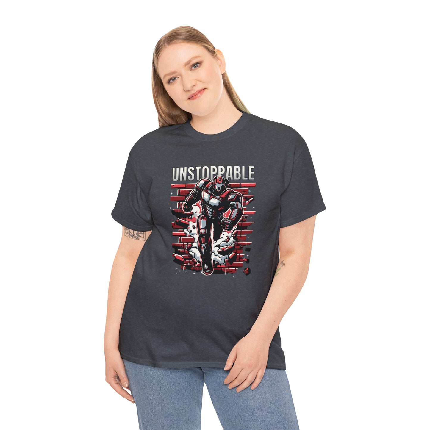 Unstoppable Robot, Unisex Heavy Cotton Tee