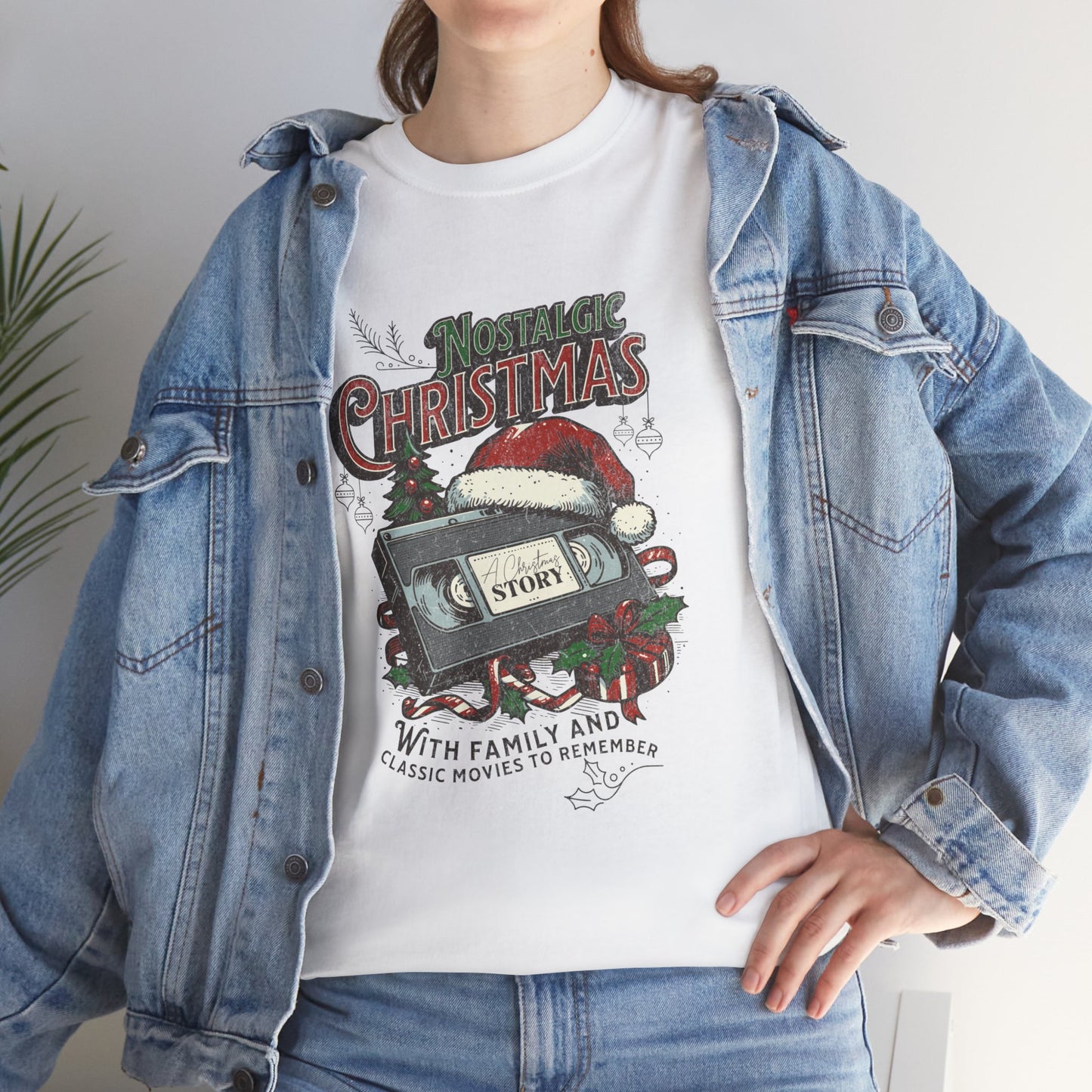 Nostalgic Christmas, Unisex Heavy Cotton Tee