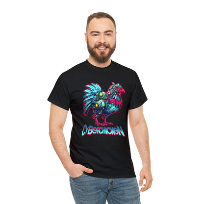 CyberChicken, Cyborg Chicken Unisex Heavy Cotton Tee