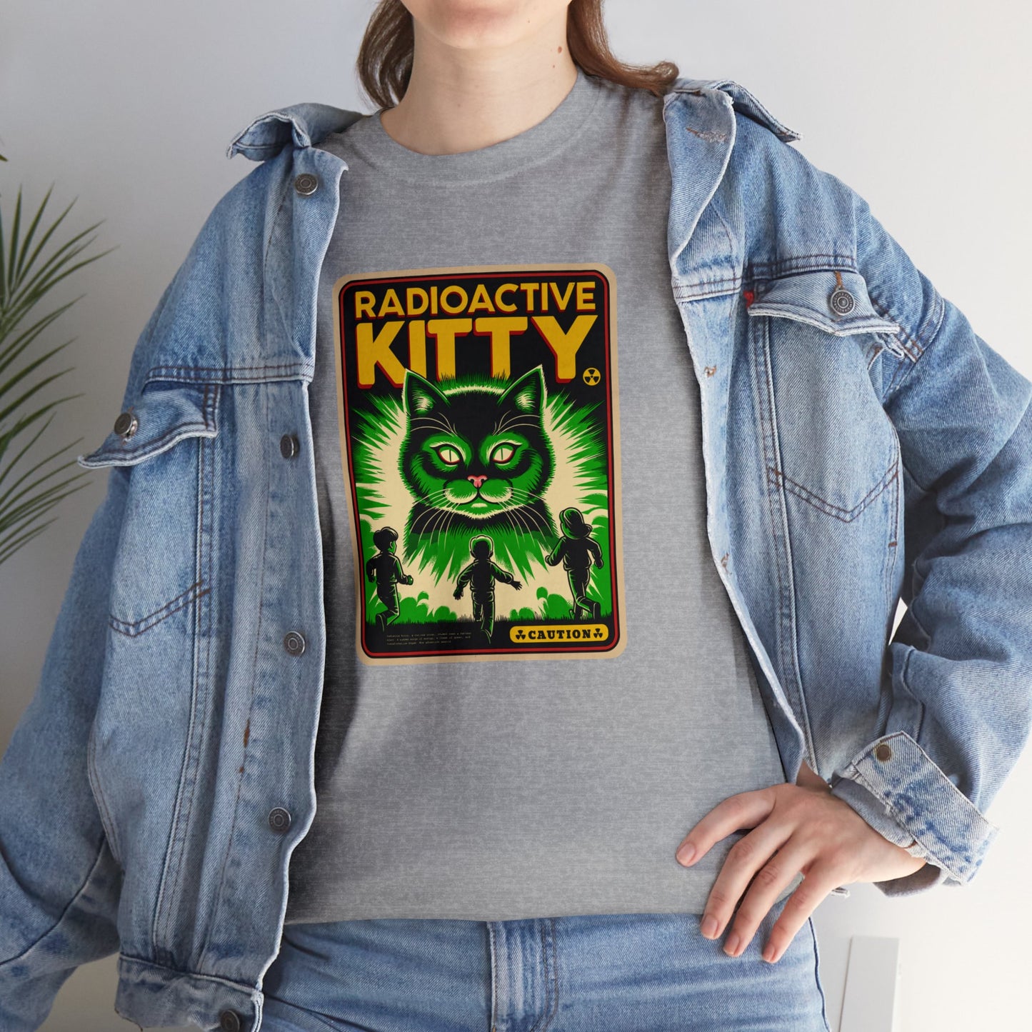 Radioactive Kitty, Unisex Heavy Cotton Tee