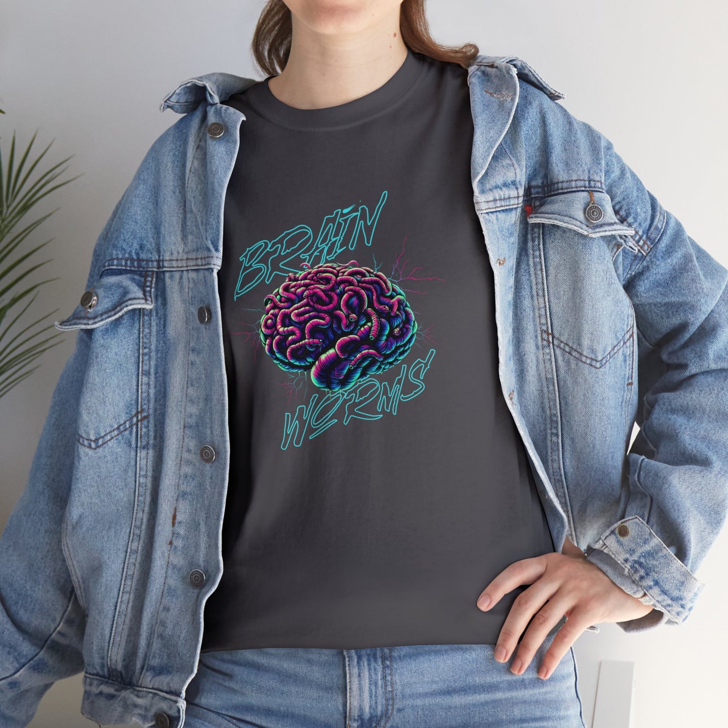 Brain Worms, Unisex Heavy Cotton Tee