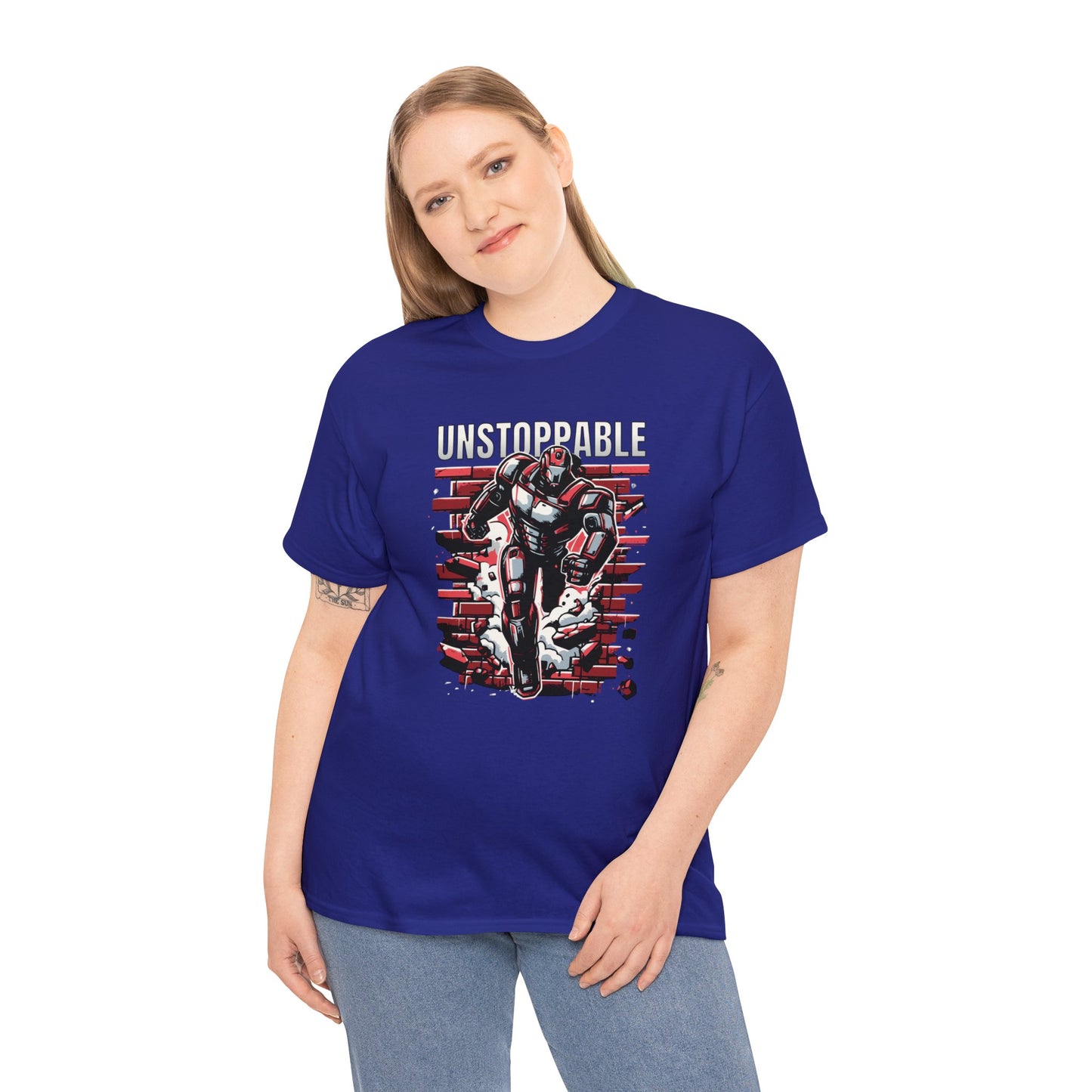 Unstoppable Robot, Unisex Heavy Cotton Tee