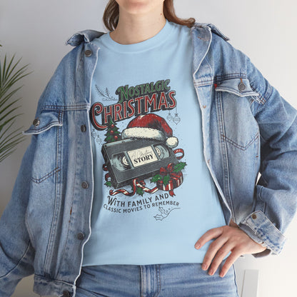 Nostalgic Christmas, Unisex Heavy Cotton Tee