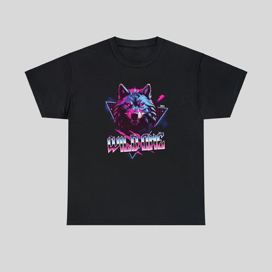 WILD ONE, Wolf Unisex Heavy Cotton Tee