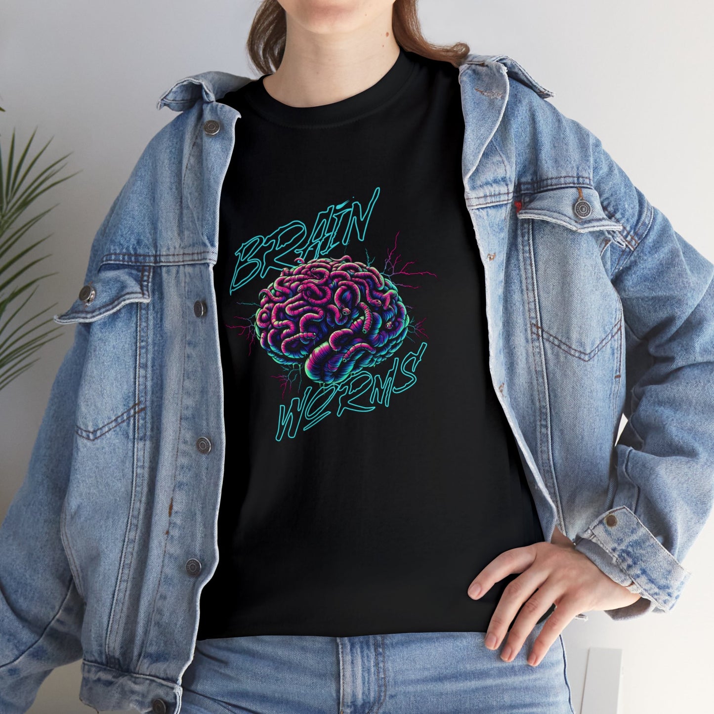 Brain Worms, Unisex Heavy Cotton Tee