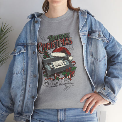 Nostalgic Christmas, Unisex Heavy Cotton Tee