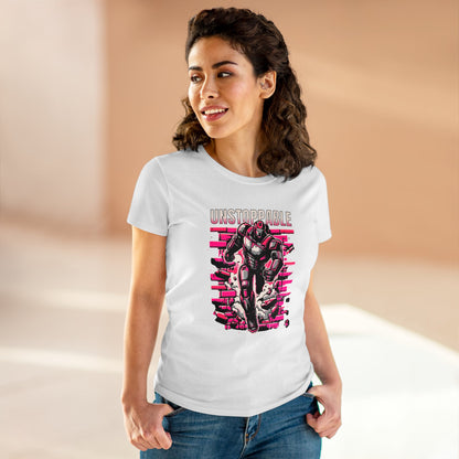 Unstoppable Robot Women's Midweight Cotton Tee