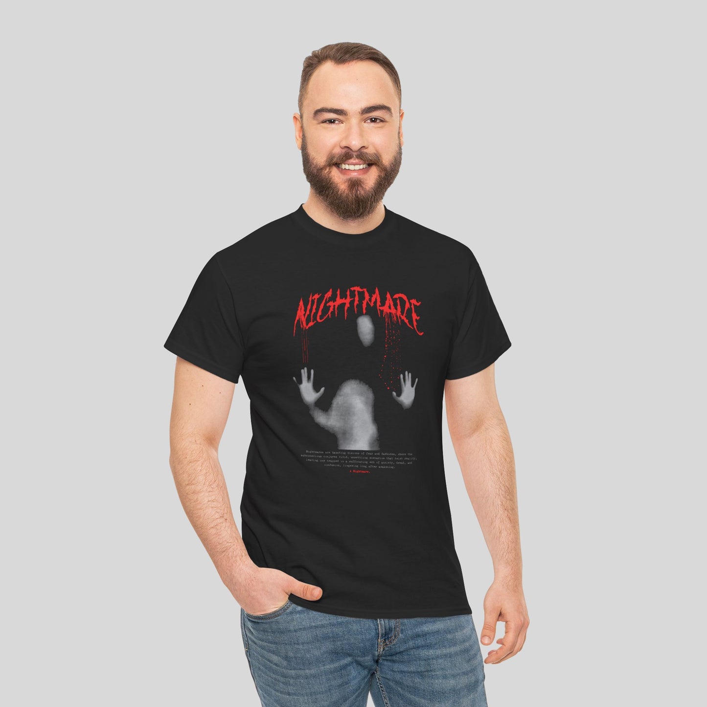 Ghostly Nightmare, Unisex Heavy Cotton Tee