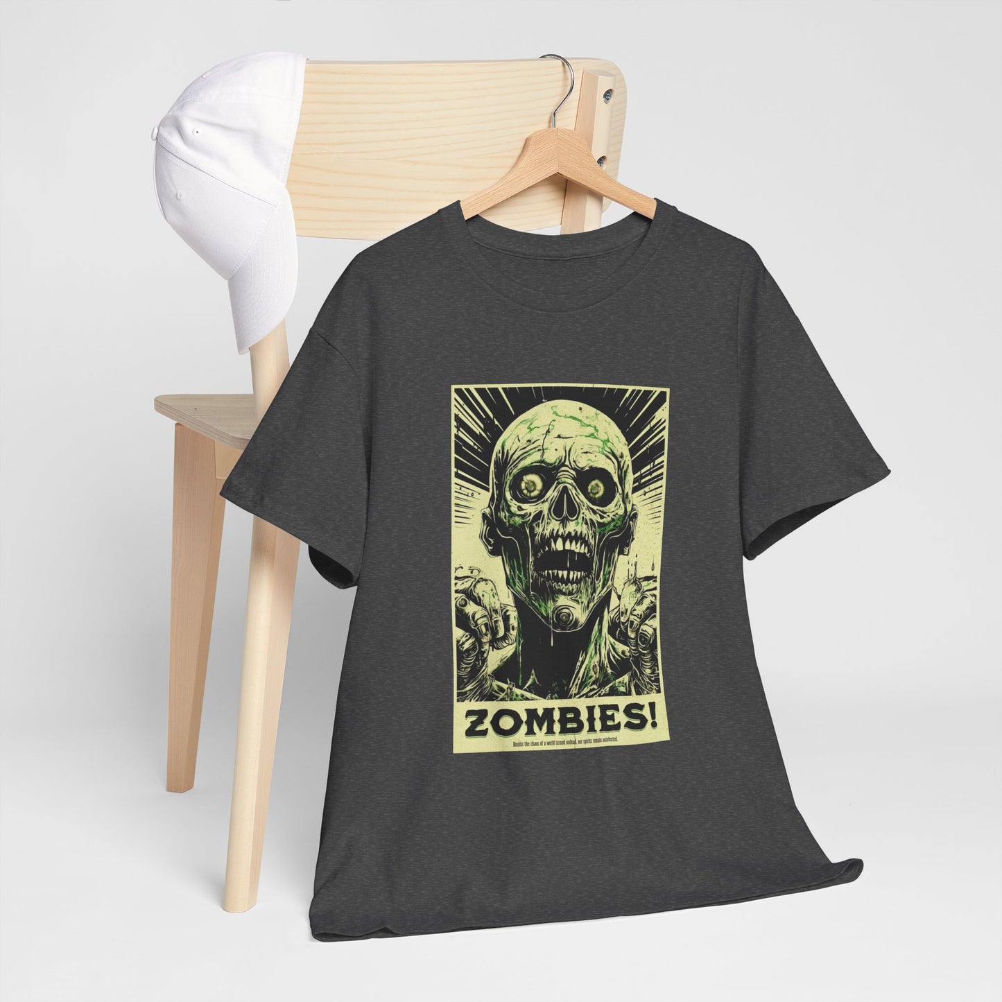 Zombies! Poster Style Unisex Heavy Cotton Tee