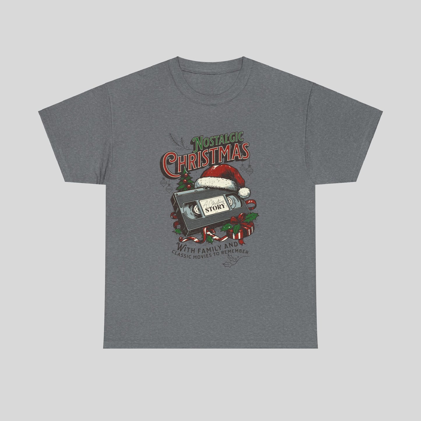 Nostalgic Christmas, Unisex Heavy Cotton Tee