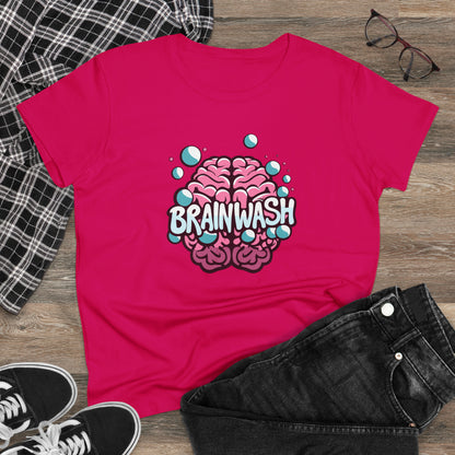 Brainwash, Women's Midweight Cotton Tee