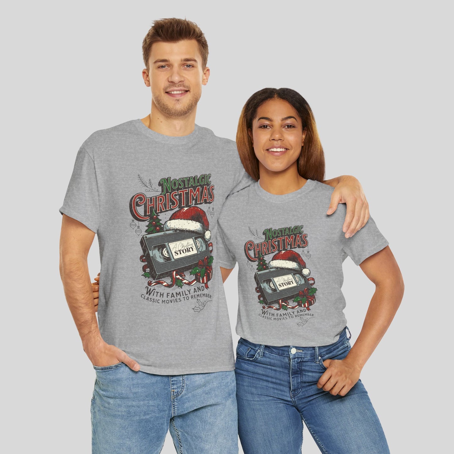 Nostalgic Christmas, Unisex Heavy Cotton Tee