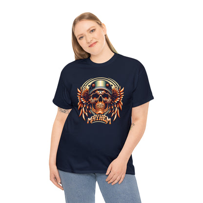 MAYHEM, Winged Skull Unisex Heavy Cotton Tee