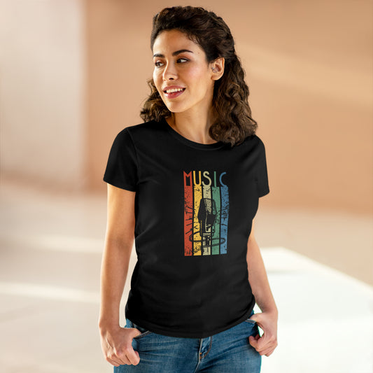 Music Women's Midweight Cotton Tee