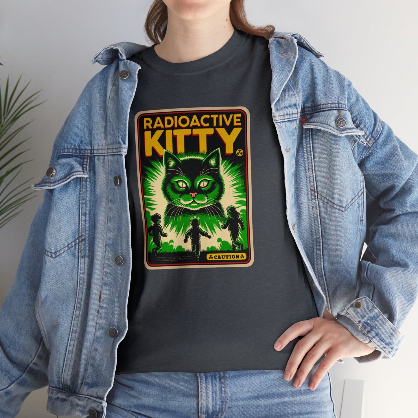 Radioactive Kitty, Unisex Heavy Cotton Tee