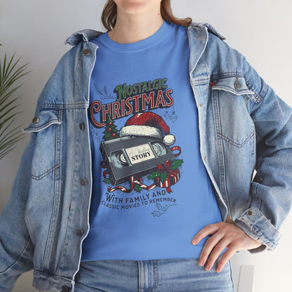 Nostalgic Christmas, Unisex Heavy Cotton Tee