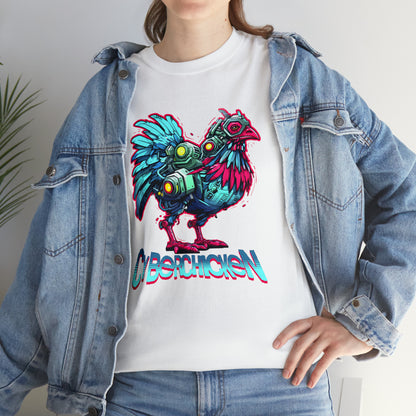 CyberChicken, Cyborg Chicken Unisex Heavy Cotton Tee