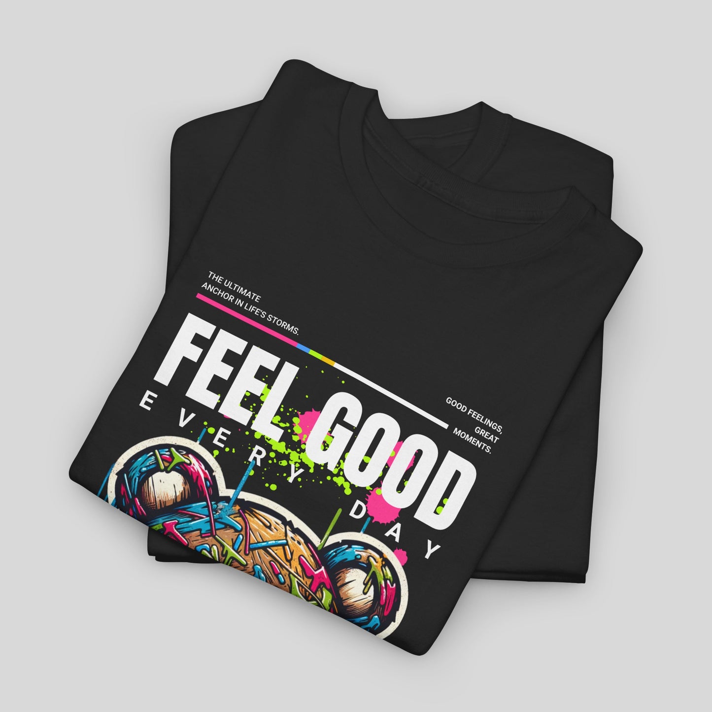 Feel Good, Teddy Bear Unisex Heavy Cotton Tee