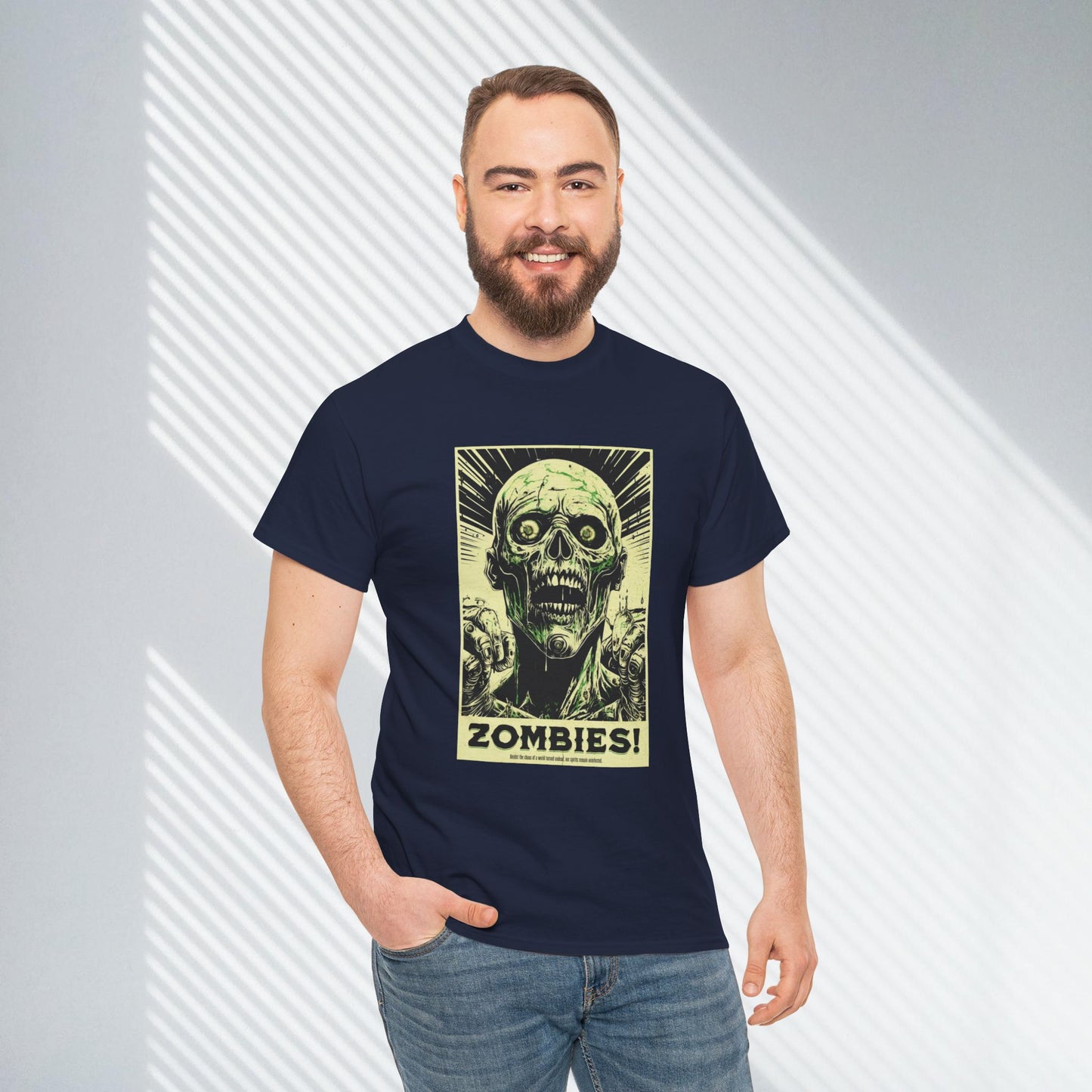 Zombies! Poster Style Unisex Heavy Cotton Tee