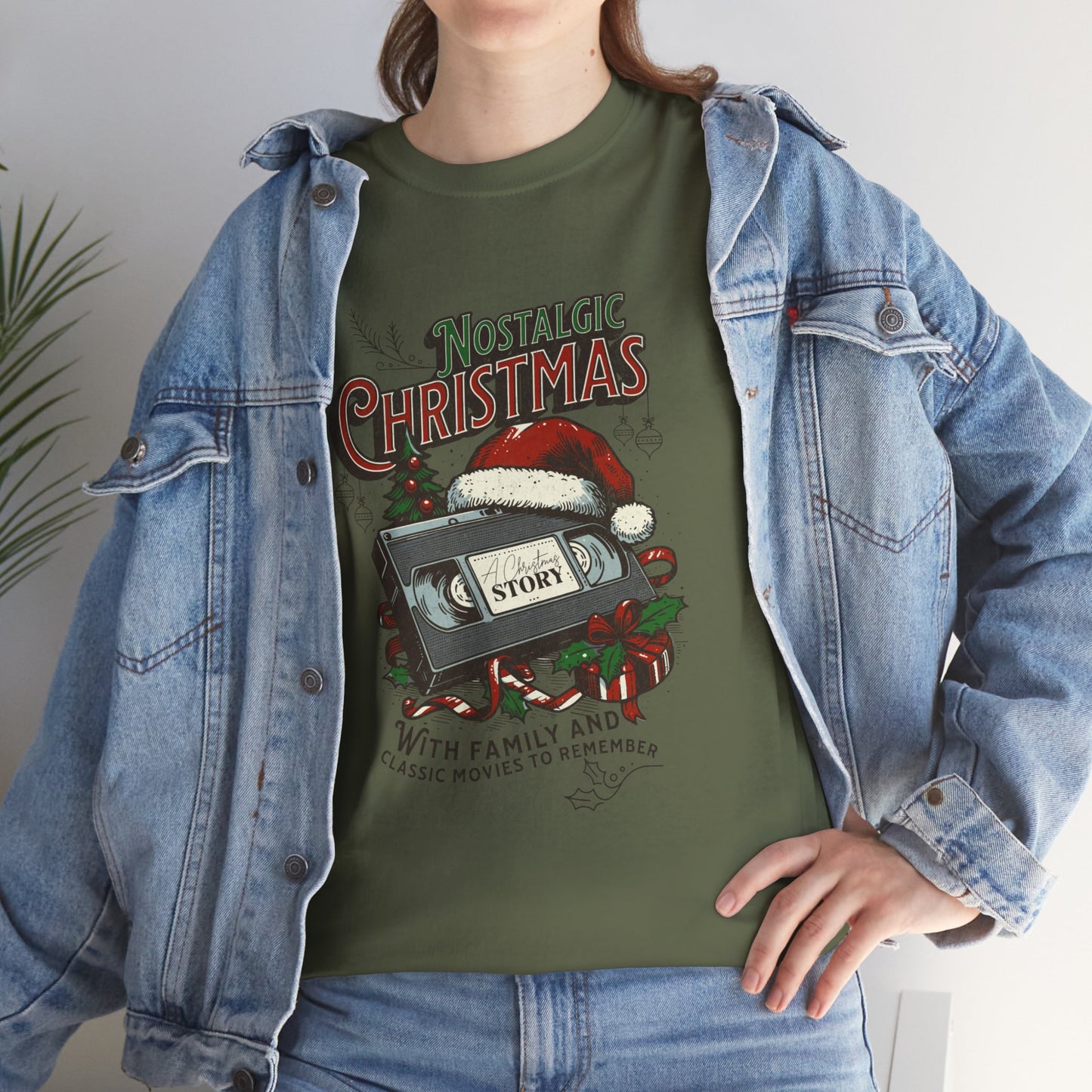 Nostalgic Christmas, Unisex Heavy Cotton Tee