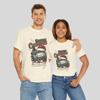 Nostalgic Christmas, Unisex Heavy Cotton Tee