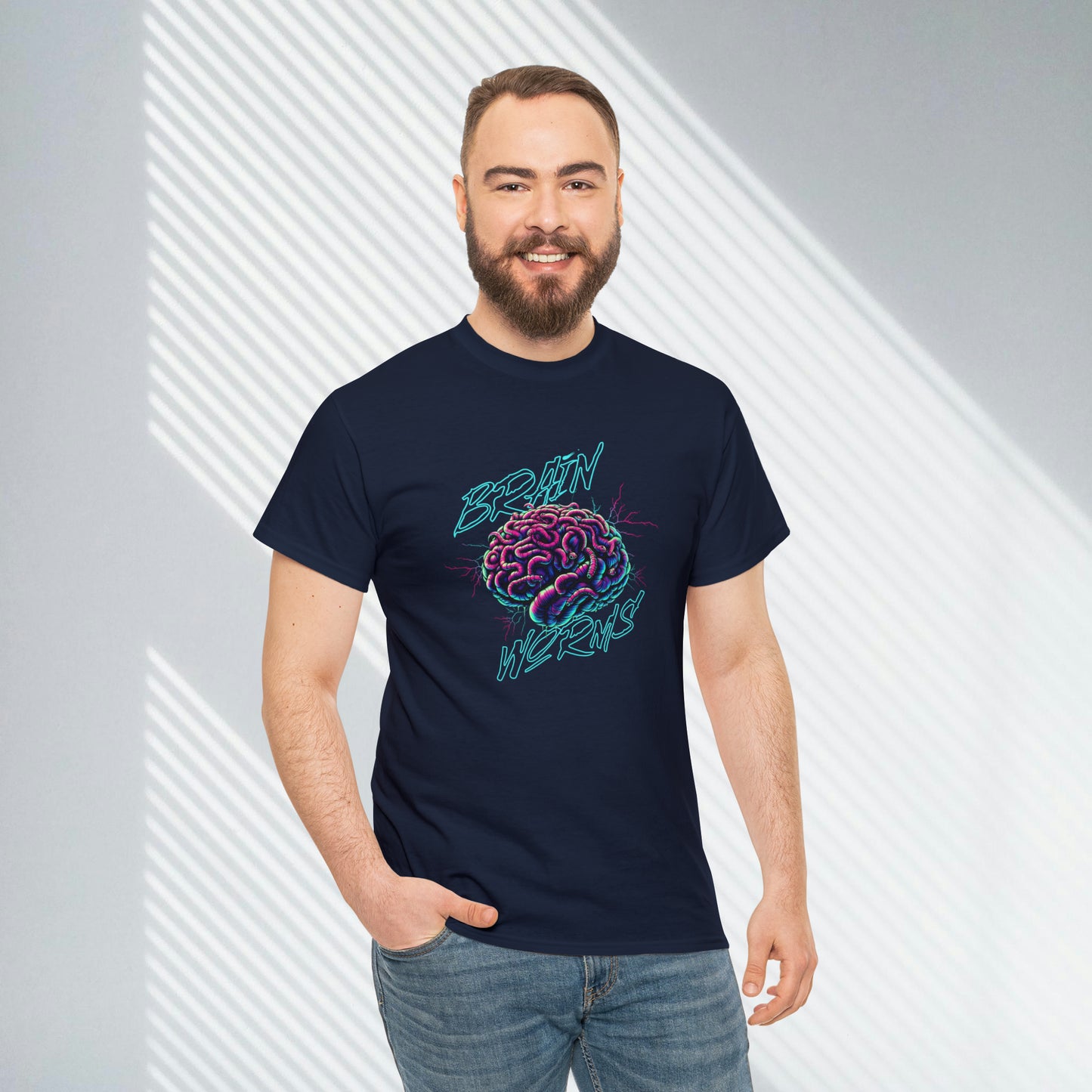 Brain Worms, Unisex Heavy Cotton Tee