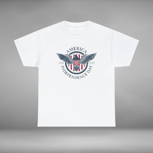 America Independence Day, 4th of July, Unisex Heavy Cotton Tee