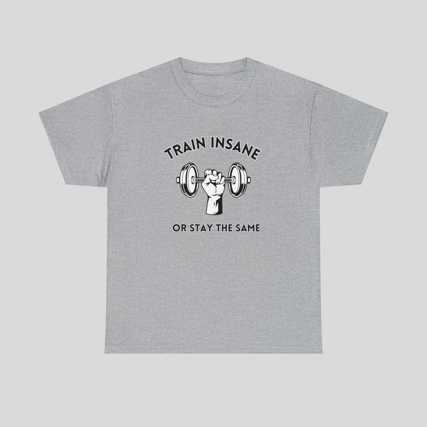 Train Insane or Stay The Same, Unisex Heavy Cotton Tee