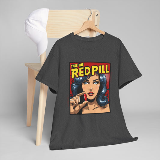 Take The Red Pill, Unisex Heavy Cotton Tee