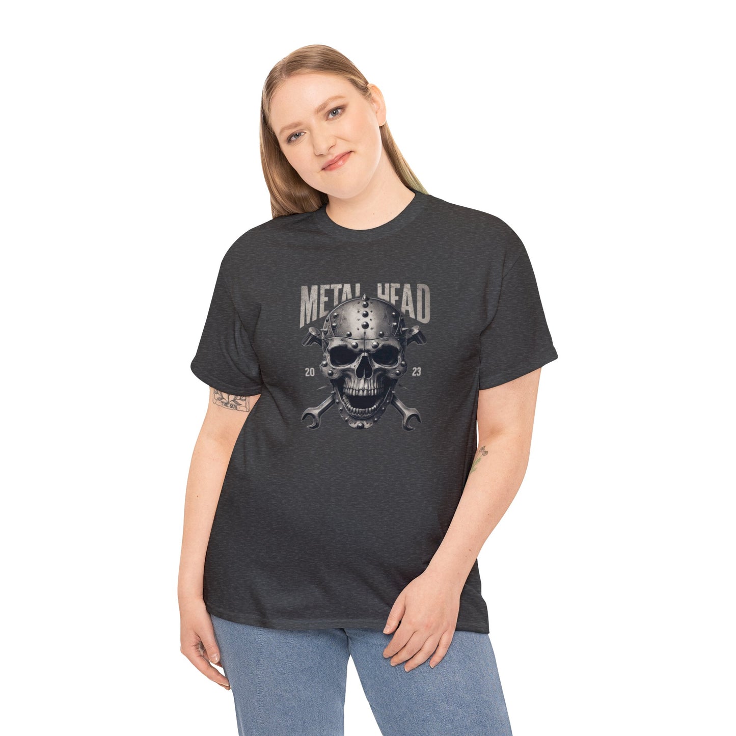 Metal Head Skull Heavy Cotton Tee