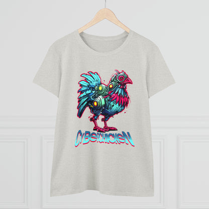 CyberChicken, Cyborg Chicken Women's Midweight Cotton Tee