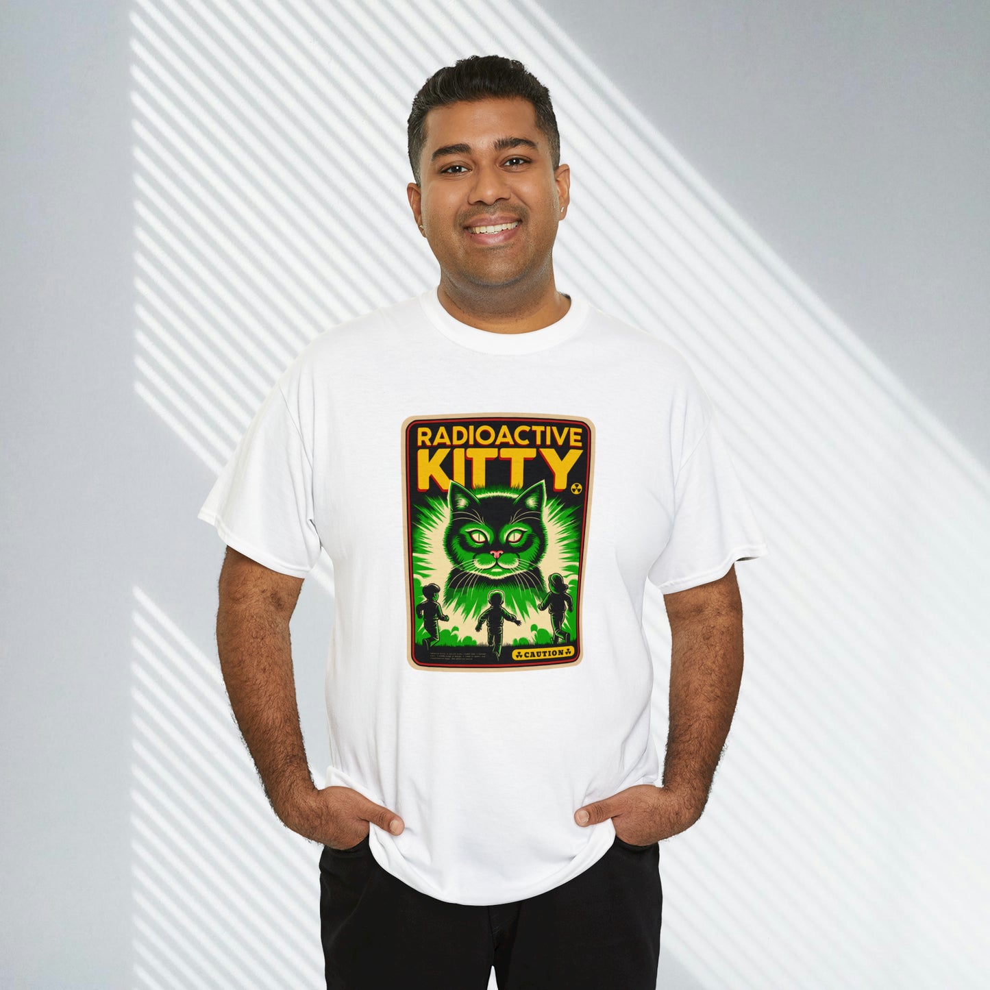 Radioactive Kitty, Unisex Heavy Cotton Tee