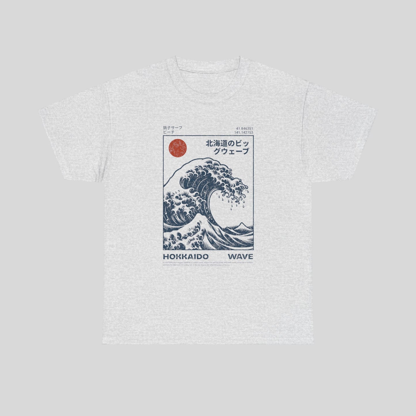 HOKKAIDO Wave, Unisex Heavy Cotton Tee