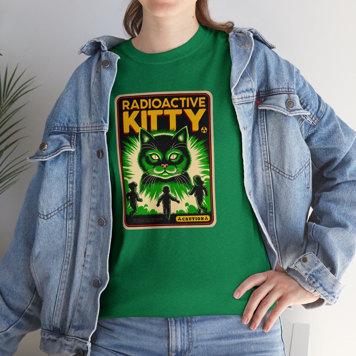 Radioactive Kitty, Unisex Heavy Cotton Tee