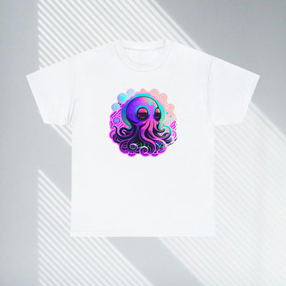 Colorful Octopus Custom Unisex Heavy Cotton Graphic Tee