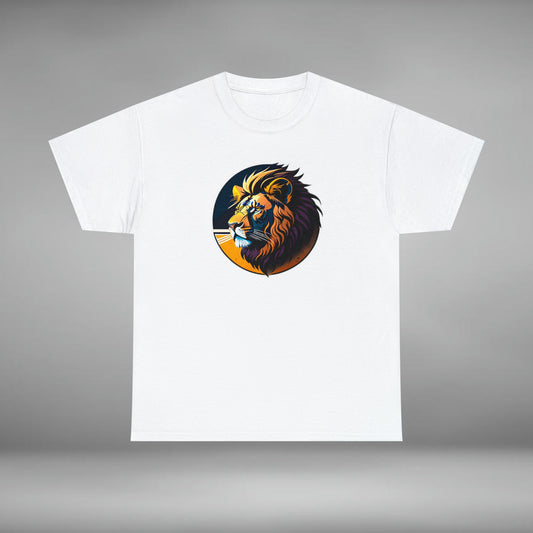 Lion, Custom Unisex Heavy Cotton Graphic Tee