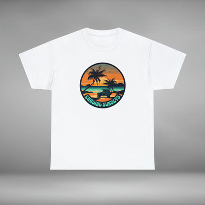 CHASING SUNSETS, Unisex Heavy Cotton Graphic Tee